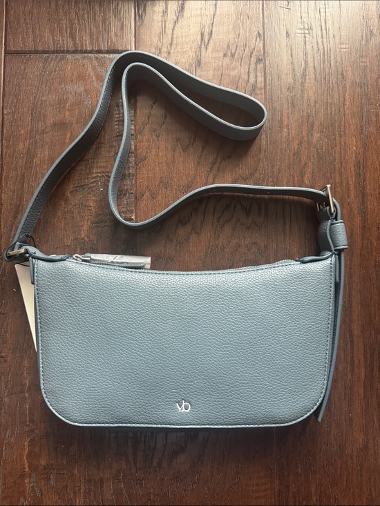 Vera Bradley Handbags - Vera Bradley Pebbled  Shoulder Crossbody Bag Slate Blue Vegan Leather